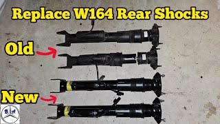 Replace the rear shock absorbers DIY W164 MLclass [upl. by Turnheim]