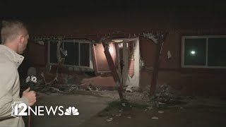 Car crashes into Phoenix home investigation underway [upl. by Vonny]