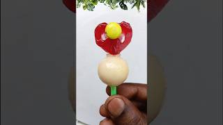 Heart Lollipops or Eyeboll Gummy Popsicle shorts youtubeshorts [upl. by Onahpets]