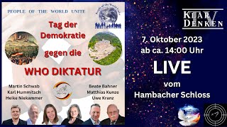 LIVE  vom Hambacher Schloss  Tag der Demokratie gegen die WHO DIKTATUR [upl. by Hgielar]