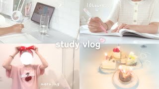 【study vlog】高校生の忙しすぎるテスト期間の過ごし方💭 10時間勉強体育祭誕生日🎂 [upl. by Guttery]