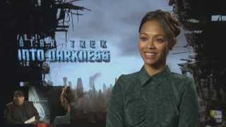 Zoe Saldana TrekMoviecom Interview  Star Trek Into Darkness [upl. by Delanie]