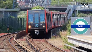 DLR  Docklands Light Railway  Transport for London  Driverless metro [upl. by Rehprotsirhc]