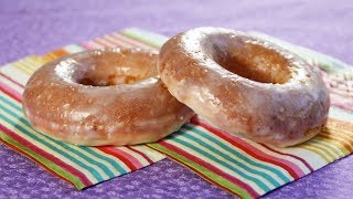 Healthier Oven Baked Doughnuts  Glazed Donuts [upl. by Kcirttap]