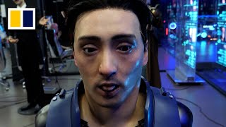 Inside a Chinese factory that makes humanoid robots with enhanced facial movements [upl. by Rodenhouse]