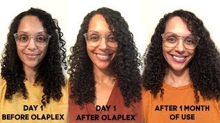 OLAPLEX NO 3 BROUGHT MY CURLS BACK 1 Month Before amp After Results [upl. by Anisamoht]