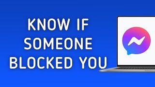 How To Know If Someone Blocked You On Messenger App On PC New Update [upl. by Annaej]