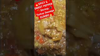 SPICY GUMBO cooking gumbo shrimp spicyfood cajuncooking creolefood homemade phatkatfishing [upl. by Rosenfeld485]