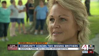 Braymer hosts vigil for missing Diemel brothers [upl. by Loesceke]