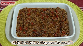 CARNE MOLIDA preparación económica sencilla y deliciosa [upl. by Ykcaj]