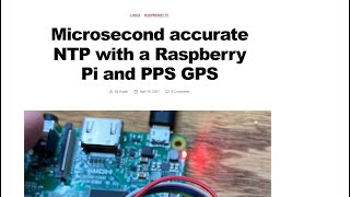 Microsecond Accurate NTP using PPS signals from a 12 GPS [upl. by Ayekat]