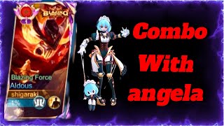 ALDOUS COMBO WITH ANGELA OP☠️☠️🔥  GAMEPLAY ALDOUS  MLBB [upl. by Zacherie]