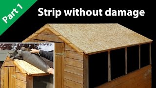 How to Felt a Shed Roof  Fit long life Roofing Felt [upl. by Cann]