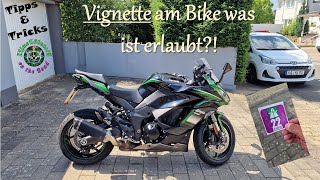 💡⁉️Wohin mit der Vignette am Motorrad was ist wo erlaubt🏍 [upl. by Phylys858]