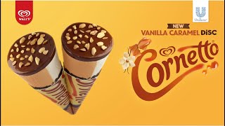 Introducing New Cornetto Vanilla Caramel Disc [upl. by Elkraps]