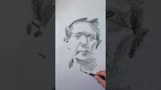 Master skill Do you like this sound fypdrawing asmrdrawing charcoaldrawing portraitdrawing [upl. by Nosral]