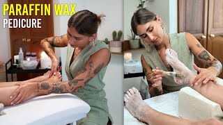 Relaxing Luxury Paraffin Wax Pedicure Tutorial [upl. by Ozan]