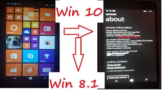 How to Downgrade Microsoft Lumia 535 from Windows 10 to 8 1 [upl. by Laekcim66]