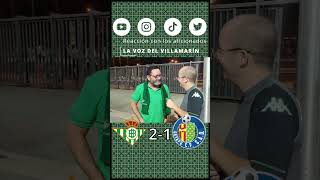 Betis 21 getafe  quotLo está gestionando muy bien la directivaquot [upl. by Madra683]