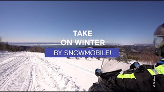 Take on BasSaintLaurent and Gaspésies winter by snowmobile [upl. by Huba]