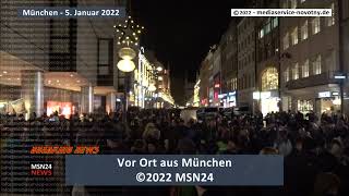 München Impfgegner Demo Marienplatz 512022 [upl. by Artur685]