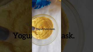 DIY Yogurt face mask for glowing amp bright skinTruly 💯 viralshortwhiteningspotlessglowingskin [upl. by Rice]