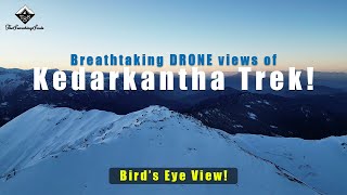 Breathtaking Drone Views of Kedarkantha Trek  Epic Himalayan Winter Adventure The Searching Souls [upl. by Viking]