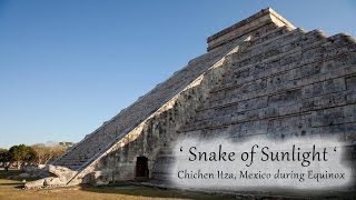 Snake of Sunlight at Chichen Itza Mexico during Equinox  September Equinox [upl. by Atteras866]