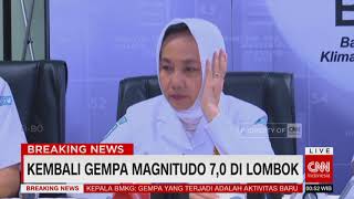 BMKG Gempa yang Terjadi Adalah Aktivitas Gempa Baru dengan Magnetudo 69 PrayForLombok Gempa [upl. by Salokcin]