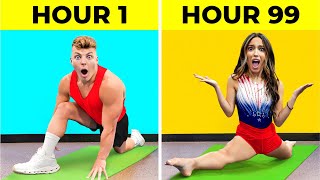 Surviving 100 Hours of GYMNASTICS [upl. by Sheline]