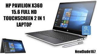 BRAND NEW HP PAVILION X360 156 FULL HD TOUCHSCREEN 2 IN 1 LAPTOP REVIEW [upl. by Neelhsa365]