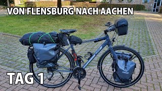 1000km Radreise von Flensburg nach Aachen  Tag 1 DRoute 7  Pilgerroute  2019 [upl. by Derfiniw471]