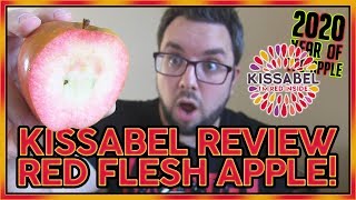 Kissabel Red Flesh Apple Review  Year of the Apple [upl. by Odlanor]