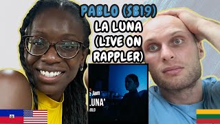 Pablo SB19  LA LUNA Reaction Live at Rappler  FIRST TIME HEARING LA LUNA [upl. by Hepsibah]