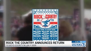 Rock the Country announces return to Boyd County Ky [upl. by Ronnholm859]