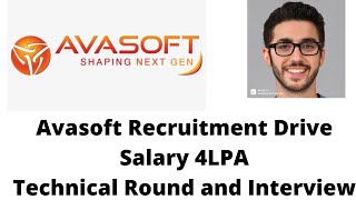 Avasoft Recruitment 4LPA Package Test Interview [upl. by Dulcea506]