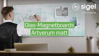 GlasMagnetboards Artverum matt  SIGEL [upl. by Onitnas]