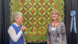 quotBeauty in the Brokenquot by Kathy K WylieThe Quilt Showcom Interview w Lilo Bowman  Houston 2023 [upl. by Leoy643]