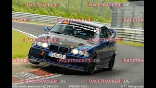 Fast lap BTG 725 min  BMW E36 M3 S54 vs Porsche 991 Turbo S Akrapovic  Nürburgring Nordschleife [upl. by Drona]