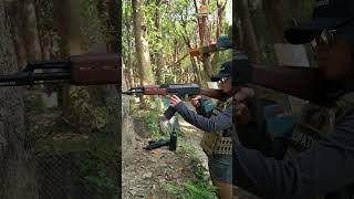 Strong shooting AK 47 gel blaster 2024 military airsoftweapons army fypシ [upl. by Kiley898]