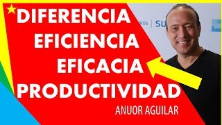 Diferencia entre EFICIENCIA EFICACIA Y PRODUCTIVIDAD 😍  DESARROLLO  EMPRENDER [upl. by Annaihs]