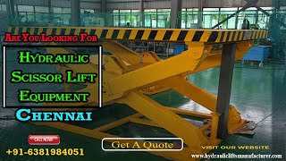 Hydraulic Scissor Lift EquipmentScissor Lift SuppliersRotating Scissor LiftHyderabad [upl. by Buttaro157]