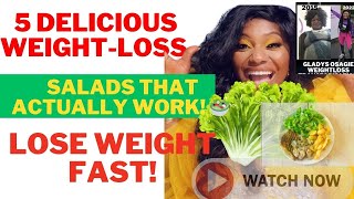 5 Delicious WeightLoss Salads That Actually Work 🥗 Lose Weight Fast [upl. by Yvad]