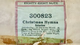 Christmas Hymns  1912 Selection  Player piano roll [upl. by Analram]