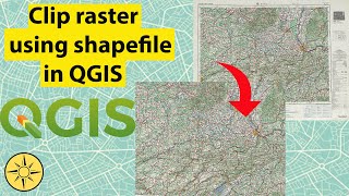 Clip raster using polygon in QGIS [upl. by Nnayar]