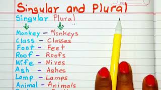 Singular Plural। Singular and Plural। SingularPluralNouns English Grammar। Plural Form [upl. by Mayyahk477]