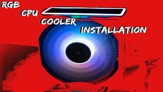 RGB CPU COOLER InstallationJonsbo CR601 RGB [upl. by Wyon]