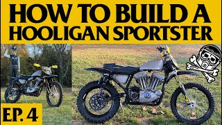 How to build a Harley Hooligan Sportster Ep 4 [upl. by Tonnie329]