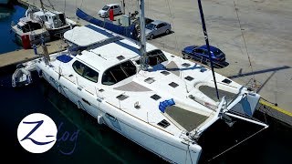 CATAMARAN TOUR  A Walkthrough of our Privilege 585 Sailing Zatara ZLog [upl. by Munroe664]