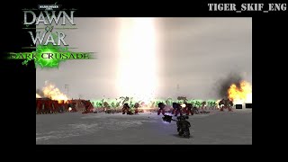 Attack on the forces of Space Marines Necrons  Warhammer 40000 Dawn of War  Dark Crusade [upl. by Aicinod]